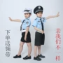 Trẻ em của cảnh sát dịch vụ black cat sheriff quần áo cảnh sát nhỏ trang phục trai mẫu giáo cảnh sát giao thông quần áo đồng phục trang phục biểu diễn