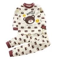 Deep Khaki6 Months 7 Baby girl One baby Autumn trousers Autumn clothes suit 0 One 1-2-3 year winter Korean version tide pure cotton clothes virgin boy