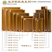 Nhà máy trực tiếp lô gỗ pallet hình chữ nhật khay gỗ tròn trái cây khay trà tấm thịt nướng đĩa vuông tấm gỗ - Tấm