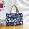 A4 large and small zipper ★ -D dark blue Japanese cat A4 back with zipper bags