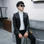 2017 người đàn ông mới của áo khoác da áo khoác nam của Hàn Quốc phiên bản của tự trồng da phù hợp với bình thường quần áo da thủy triều của nam giới phù hợp với thanh thiếu niên áo bomber