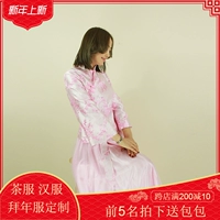 Оригинальная женская одежда улучшенная настройка Cheongsam, чтобы сделать индивидуальную систему адаптации по количеству одежды в качестве индивидуальной настройки Hanfu