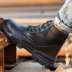 Giày bảo hiểm lao động cao cấp Đàn ông và túi thép Chống smash Anti-Piercing Công cụ xây dựng hàn thoáng khí Làm việc Old Warping Steel Bốn mùa 