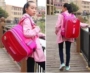 Xe đẩy túi nữ 6-12 tuổi học sinh tiểu học kéo hộp có thể tháo rời dual-sử dụng không thấm nước trẻ em ba lô vali kéo cho bé