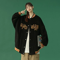 Tide, вельветовая бейсбольная форма, весенняя ретро короткая куртка, коллекция 2021, тренд сезона, оверсайз, в корейском стиле