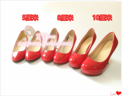 taobao agent Beautiful Sailor Mars Hino Rei Hino COS Shoes Niako Universal Red High -Hee COSPLAY shoes