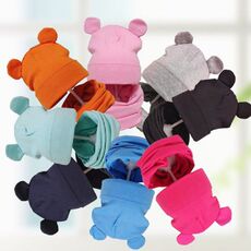 Гнездо cute baby hat scarf with