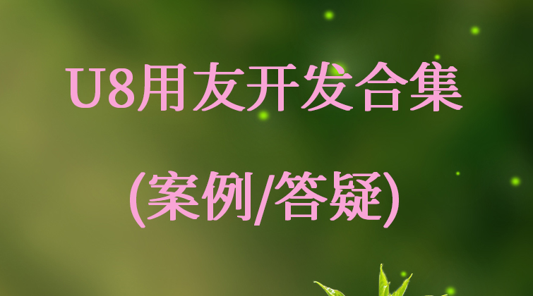 U8用友开发合集(案例/答疑)