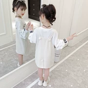 Quần áo trẻ em 2019 mùa thu cho bé gái váy mùa xuân dài tay dây đeo váy hai dây set 8 quần áo trẻ em 10 trẻ em 11 - Khác