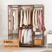 Bamboo bơm tủ quần áo lắp ráp đơn giản với nền kinh tế hiện đại đơn giản căn hộ nhỏ cho thuê treo bằng gỗ tủ quần áo - Buồng mẫu tủ quần áo đẹp