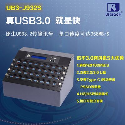 Копировальный аппарат Uohua USB3.0 серии U UB3-J940S H2/H5 обнаруживает и копирует мобильные жесткие диски типа C