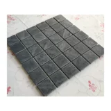 Черная ретро мраморная китайская мозаика на стену