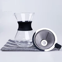Cà phê nồi thủy tinh nhỏ giọt tay pha cà phê dùng chung một nồi cà phê đá dụng cụ cà phê