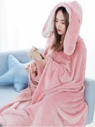 Chăn Napping Văn phòng Lazy Chăn Áo choàng Sofa mùa hè Điều hòa nhiệt độ Chăn nhỏ Cape có thể mặc Cape - Ném / Chăn