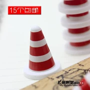 Roadblock xô mô phỏng thu nhỏ mini kèn tĩnh mô hình phụ kiện cảnh đồ chơi đồ trang trí vỉa hè đường hình nón kem