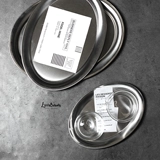 Xioxi пригородная из нержавеющая сталь Ins European и American Coffee Shop Oval Discard Cake Disc