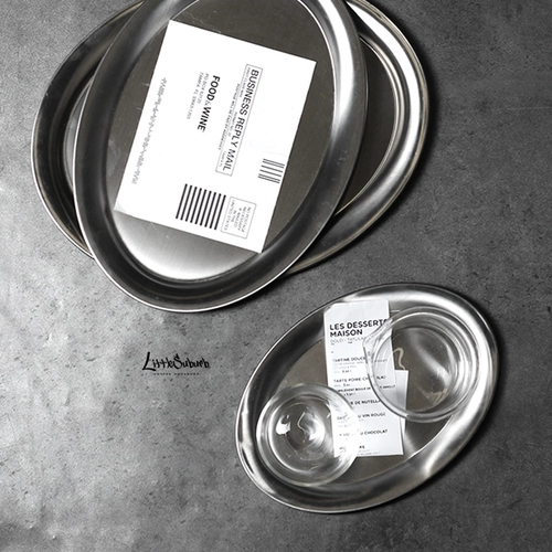 Xioxi пригородная из нержавеющая сталь Ins European и American Coffee Shop Oval Discard Cake Disc