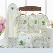 Bộ quần áo sơ sinh hộp quà tặng 0-3 tháng 6 vừa chào đời mùa thu và mùa đông em bé trăng tròn