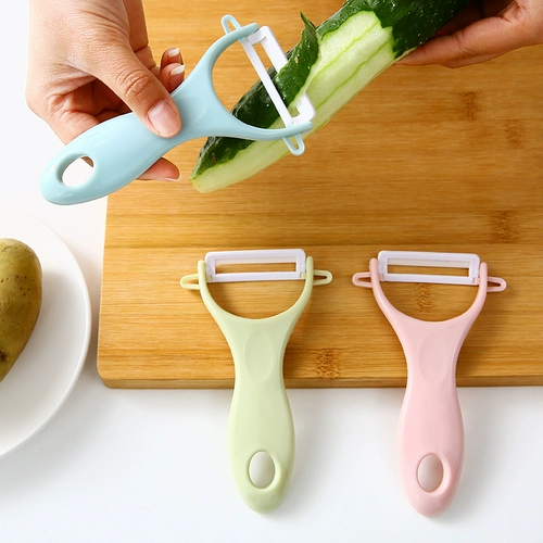 Домашний керамический нож для фруктов, очищающий нож кухня много -функциональный планар, домик, вырезанный яблочный царапина.