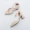 Snow Yier Khang với sandal nữ mùa hè dày với khóa chữ rỗng đơn giản và linh hoạt với giày cao gót nữ sandal đế xuồng