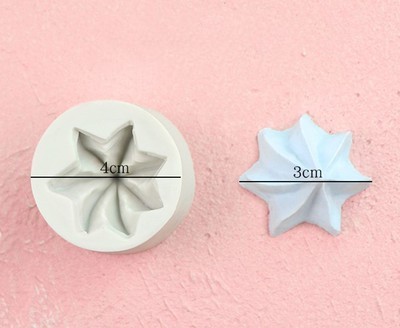 Royal BlueSugar cake Chocolates Silica gel mold Starfish clocks and watches Conch Half block Chocolates Button Hollow out five-pointed star love