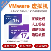 VMware17 Ключевой код активации виртуальной машины Постоянная лицензия поддерживает удаленную установку обнаружения и де -виртуальности