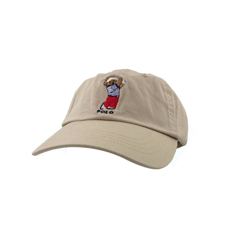 Golf Bear & KhakiPolo Bear Hat female Chaopai ins Paul Baseball cap male leisure time peaked cap Sun hat RL Export