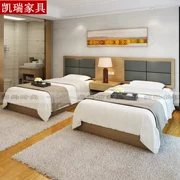 Nội thất khách sạn Express giường tiêu chuẩn phòng đầy đủ giường mềm gói đơn giường đôi nội thất phòng ngủ giường nội thất căn hộ - Nội thất khách sạn