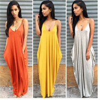 WOMEN SUMMER MAXI DRESS 2017 Casual Long Dresses Plus Size skirt