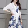 Áo crop top với chân váy ngắn váy ngắn mùa xuân hè của phụ nữ đan áo len cardigan nhỏ khăn choàng 1 - Áo khoác ngắn áo khoác nữ form rộng