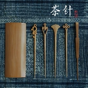 Nghệ thuật chạm khắc tre kim trà trà chạm khắc bằng tay, trà, trà, muỗng cà phê, trà kungfu, trà đạo, số không với kẹp tóc tre - Trà sứ