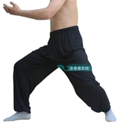 Mùa xuân và mùa hè người đàn ông trung niên của buổi sáng tập thể dục cây ra hoa cộng với phân bón XL không-cotton quần lụa Tai Chi Chuan chất béo cha quần âu