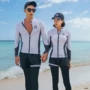 Kem chống nắng Zipper tay áo lặn 2019 Lướt Áo tắm Cặp đôi Quần lặn Quần Quần Hàn Quốc Mới - Vài đồ bơi đồ đôi nam nữ đi biển