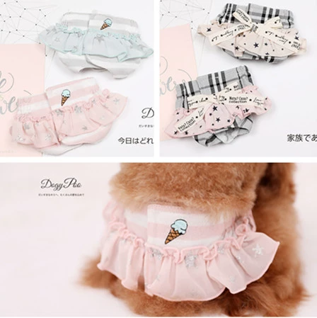 Chicojia Разнообразие Bacin Cat Teddy Dog Физиологические брюки Треугольные анти -харассирующие физиологические брюки эстральные штаны