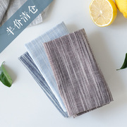 Nửa giá giải phóng mặt bằng cotton linen placemat phong cách Nhật Bản ảnh vải màu sắc đồng bằng cách nhiệt phương tây bảng mat nhiếp ảnh nền