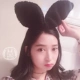 Dễ thương Plush Hairband Phụ kiện tóc Siêu ngọt Dễ thương Tai thỏ lớn Răng tóc Băng mặt Rửa mặt nạ Mặt nạ tóc Band - Phụ kiện tóc