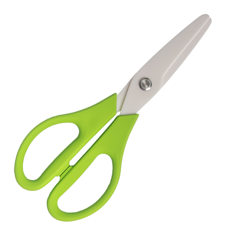 Green + Large Scissorsceramics scissors Large Baby Food  Material scissors insulation special-purpose experiment Corrosion protection multi-function Industry Big size Scissors
