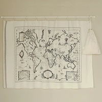 Карта, брендовая ткань, одежда, штора, «сделай сам», японские и корейские, из хлопка и льна