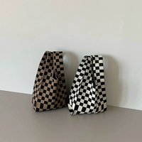 Барсетка для выхода на улицу, трикотажная льняная сумка, маленькая портативная небольшая сумка