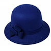 蓝色菱形盆帽