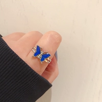 Цветное кольцо бабочки (регулируемое)
