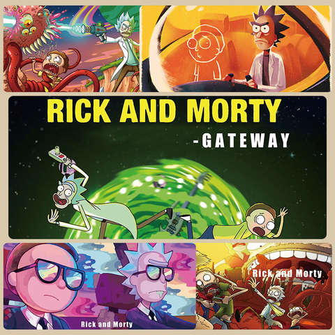 Rick And Morty Large Gaming Mousepad, Desk Mat (5mm, 900x400mm) Phone Case