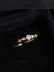 Dreamer ~ 925 sterling bạc vàng tuyệt đẹp Pháp kim cương rỗng bông tuyết ren đơn giản mở nhẫn phụ nữ - Nhẫn Nhẫn