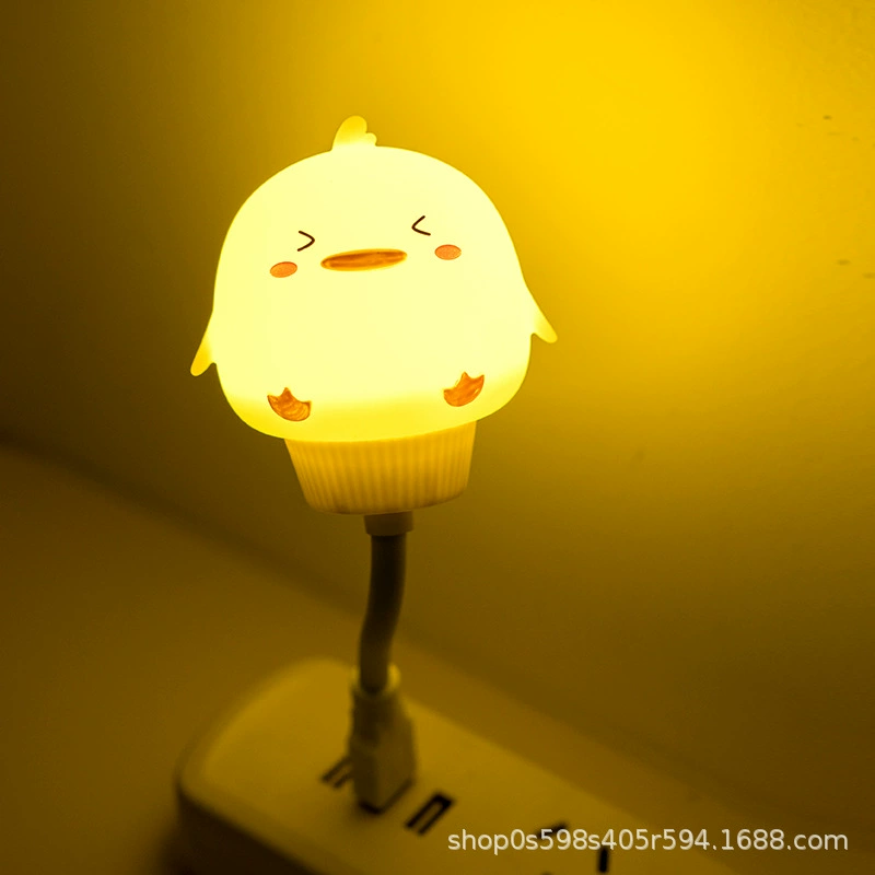 Smart Voice Panda Đèn Ngủ Phòng Ngủ Đầu Giường Chiếu Sáng Đèn LED Đèn USB Điều Khiển Âm Thanh Nhà Đèn Ngủ Sáng Tạo Đèn ngủ