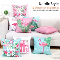 Nordic hạc tươi nhỏ mới phòng khách sofa vải đệm bao gồm văn phòng nap lõi gối chứa Pashui - Trở lại đệm / Bolsters gối kèm chăn