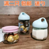 Целевой стеклянный бак с стеклянной стеклянной бутылкой/герметичной банки/приправа для приправы для приправы с крышкой