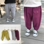 Quần bé trai mùa thu quần mới túi quần phiên bản Hàn Quốc của quần lửng hoang dã giản dị - Quần quần áo thể thao trẻ em