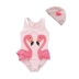 Đồ bơi cho bé Swan simi yêu côn trùng Châu Âu và Mỹ Các bé gái liên kết với đồ bơi trẻ em bột flamingo in áo tắm cho cha mẹ và con bộ đồ bơi trẻ em Bộ đồ bơi của Kid