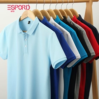 Медная футболка polo, рубашка, однотонная цветная летняя футболка с коротким рукавом