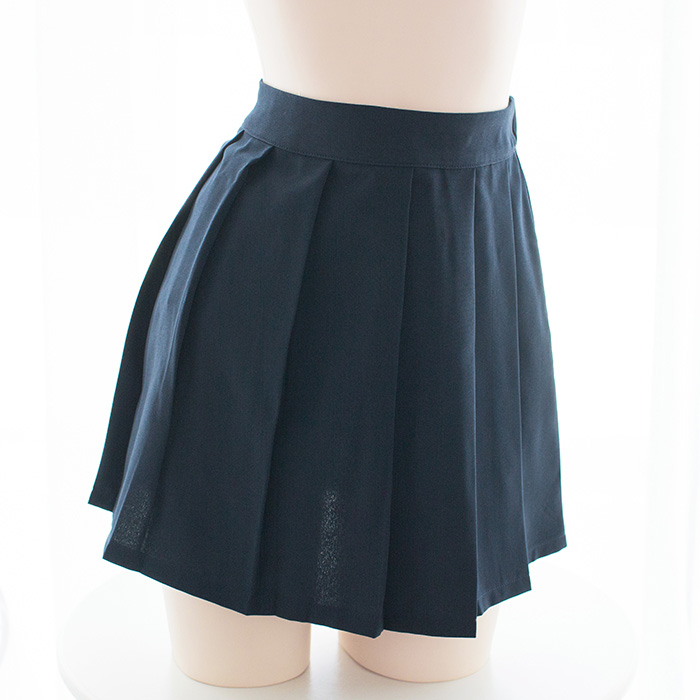 Navy 38cmexceed MINI Pleats lattice UltraShort  Mini Skirt sexy lovely Mini Short skirt varied length Optional